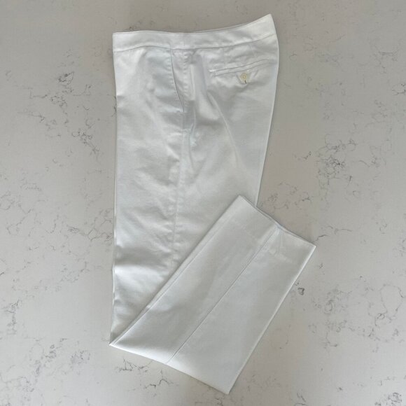 Brooks Brothers Advantage Chino Stretch 4 Pocket Mid Rise Pants White Sz 6 NWOT - Picture 1 of 11